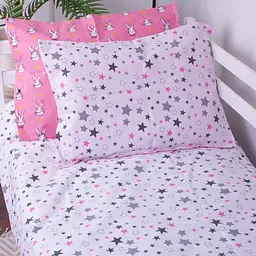 Комплект постільної білизни MirSon Kids Time 17-0528 Bunnies pink дитячий - мініатюра 7