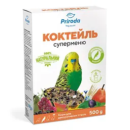 Корм Природа Коктейль для попуг Суперменю 500г арт.PR740030