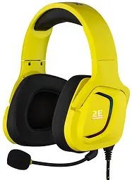 Гарнітура ігрова HG340, mini-jack/dual 3.5 мм, RGB, 2м, жовтий 2E Gaming teh0013108
