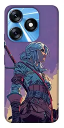 TPU чохол Demsky The witcher ciri для TECNO Spark 10 Pro