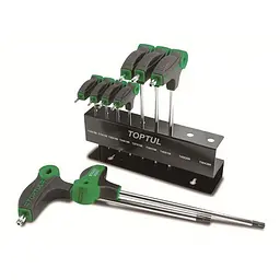 Набір ключів TORX з ручкою L-обр. TOPTUL T10-T50 9од. GAAX0901