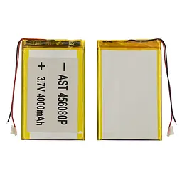 Акумулятор 456080P універсальний з контролером, 4 х 51 х 82 мм (1650 mAh)/ для смартфона, планшета