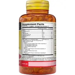 Потрійна Омега 3-6-9 Mason Natural Fish, Flax & Borage Oils олія риби, льону та огірника 1.200 мг 60 гелевих капсул - мініатюра 2