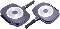Сковорода-гриль Grill Pan двостороння прямокутна Kamille 32х24х7,5 см kuh0011143 - мініатюра 6