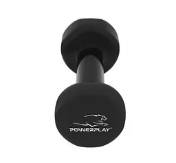 Гантель вінілова PowerPlay 1,5 кг PP_4121 Чорна 1 шт (PP_4121_1,5kg) - мініатюра 4