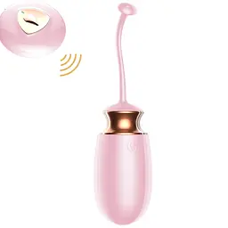 Віброяйце Vibrating Silicone Love Egg Pink, USB, 10 Function, Heating, Voice Control - мініатюра 3