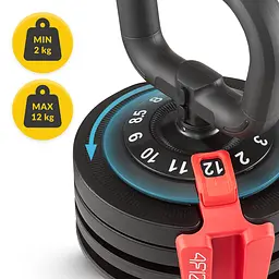 Гиря з регульованою вагою 4FIZJO Premium 2-12 кг (P-5905973401982) - мініатюра 4