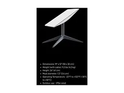 Супутниковий модем Starlink Internet Satellite Dish Kit v2 - мініатюра 3