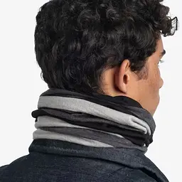 Шарф-труба Buff Merino Move, Graphite Чорний-Сірий - мініатюра 7