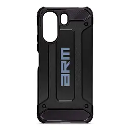 Чехол для Xiaomi Redmi 13C 4G Poco C65, Panzer, черный, противоударный, бронированный, милитари, панель-накладка, защита всего корпуса, защита дисплея и камеры, термополиуретан (TPU) + поликарбонат (PC), ArmorStandart (ARM73729)