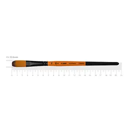 Пензель синтетика овальна Flame 1368FR №14 коротка ручка ROSA (4823098534679)