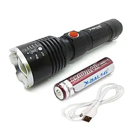 Ручний ліхтар BL-P07-P50 zoom + microUSB 18650 (3xAAA) 5 режимів - мініатюра 3