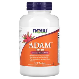 NOW Мультивітаміни для Чоловіків ADAM™ Men's - 120 таб