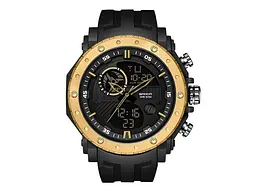 Наручные часы мужские 6012 Black-Gold Sanda acs0030972 - миниатюра 2