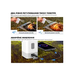 Насос-ліхтар-powerbank кемпінговий Flextail Max Pump 2 Plus, білий - мініатюра 22