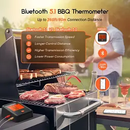BBQ термометр Inkbird IDT-34C-B цифровий із Bluetooth 5.1 на 4 кольорові щупи - мініатюра 6