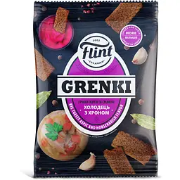 Грінки житні Flint Grenki  зі смаком Холодець з хроном 100 г