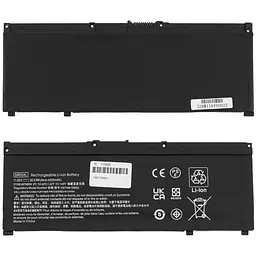 Батарея Hewlett Packard для ноутбука HP SR03XL (Pavilion Gaming 15-CX 17-CD) 11.55V 4550mAh 52.5Wh Чорний - мініатюра 2