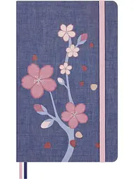 Записник Moleskine Sakura середній, Нелінований Синій (LESU08QP062)