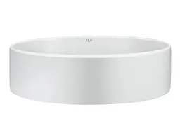 Комплект Qtap Kolibri: Раковина накладна овальна 500x360x140 мм White + Донний клапан PU02 (QT10113054WN47311) - мініатюра 3