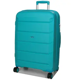 Валіза середня M поліпропілен Airtex 646 80л 67,5×47×26см Блакитний