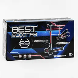 Самокат Best Scooter 69х19х38 см Зелено-сірий 000231629 - мініатюра 6