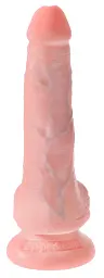 Фалоімітатор King Cock 6" Cock With Balls 17 см тілесний - мініатюра 4