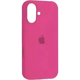 Силіконовий чохол iPhone 16 матове покриття накладний чохол мікрофібра Рожевий