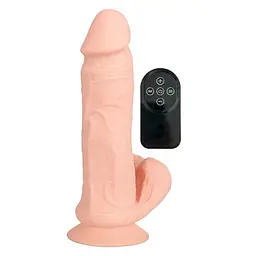 Вібратор Orion Nature Skin Bendable RC Vibrator With Balls на присосці, 20.8х4.8 см