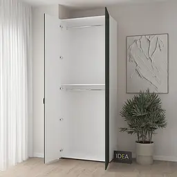 Шафа для одягу з двома штангами С-7.2 Білий/Камуфляж Idea - мініатюра 2