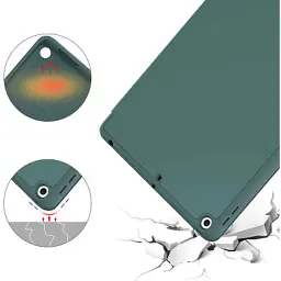 Чохол до планшета BeCover Tri Fold Soft TPU Silicone Apple iPad Air 4 10.9 2020/2021 Dark Green (706870) (706870) - мініатюра 5