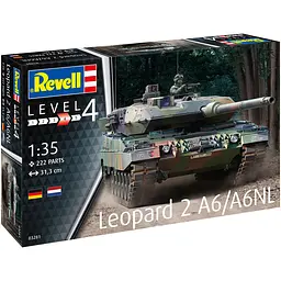 Збірна модель Revell Танк Леопард 2 A6/A6NL масштаб 1:35, 222 деталей (RVL-03281)