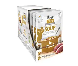 Вологий корм для котів Brit Care Soup з качкою 75 г - мініатюра 2