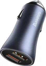 Зарядний пристрій Baseus Golden Contactor Pro USB-A/USB-A Dark Gray (CCJD-A0G) - мініатюра 3