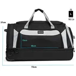 Дорожня сумка TravelZ Wheelbag Doubleloader black 96L (603098) (931071) - мініатюра 7