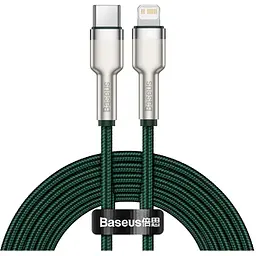 Кабель Baseus Cafule Metal USB-C to Lightning PD 20W 2m Green (CATLJK-B06) [169513]