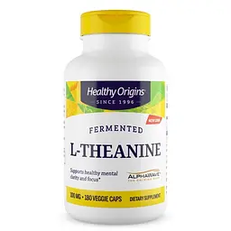 Амінокислота Healthy Origins L-Theanine 100 mg, 180 вегакапсул
