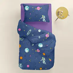 Комплект постільної білизни Cosas підлітковий SPACEMAN CS2 160 x 220 см (AstronautBlue_PlumLight48_155) - мініатюра 2