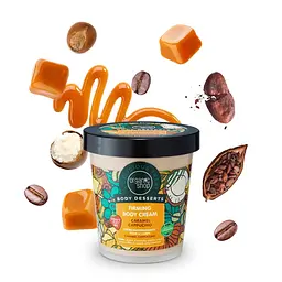 Крем для тіла Caramel Cappuccino Зміцнюючий Body Desserts Organic Shop 450 мл