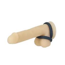 Подвійне ерекційне кільце Lux Active Tug Versatile Silicone Cock Ring, 5.8х2.8 см - мініатюра 4