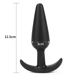 Анальна пробка Lure ME Classic Anal Plug L, 12,5 см (чорний) - мініатюра 8