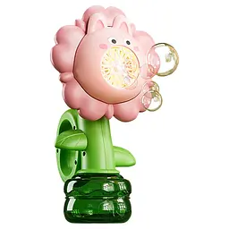 Мильні бульбашки Flower Bubble Machine BJC-5ABunny-Pink зі світлом - мініатюра 3