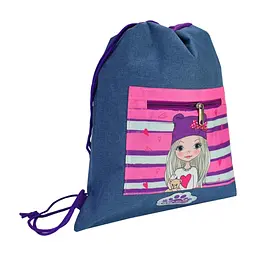 Сумка для взуття Cool For School Синя з кишенею (CF87302)