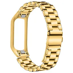 Металевий ремінець Primo для фітнес браслета Samsung Galaxy Fit E ( SM-R375 ) Gold - мініатюра 3
