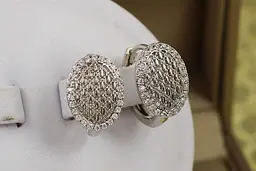 Сережки Xuping Jewelry мушкетер 1.5 см сріблясті