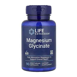 Магній Life Extension (Glycinate) - 90 веганських капсул, для м’язів і нервової системи