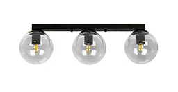 Люстра стельова кулі Levistella 756XPR150F-3 BK+CL (500)