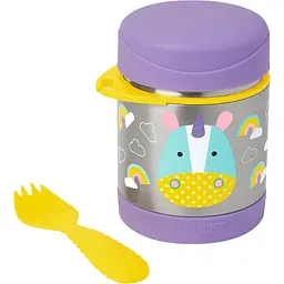 Термос для їжі Skip Hop Zoo Єдиноріг 325 мл фіолетовий з жовтим (252382) - мініатюра 2