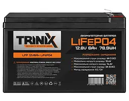 Акумуляторна батарея для ДБЖ Trinix LiFePO4 12.8 V / 6 А*ч (44-00006) - мініатюра 2