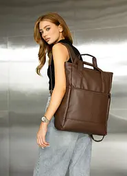 Жіноча сумка-рюкзак Sambag Cargo коричнева 45 х 31 х 15 см (93541020)